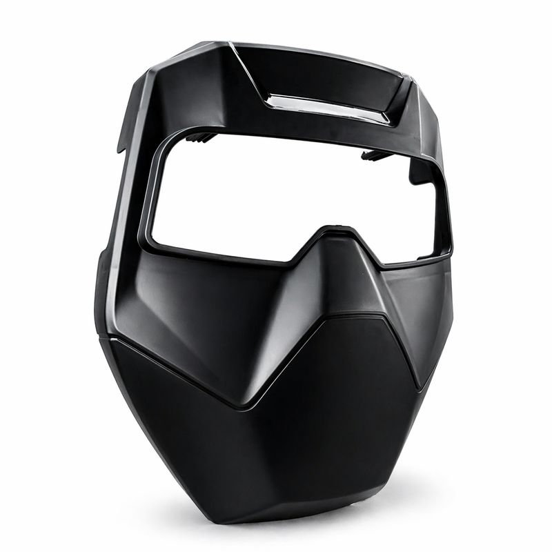 Welding goggles face mask frame without lens on white background