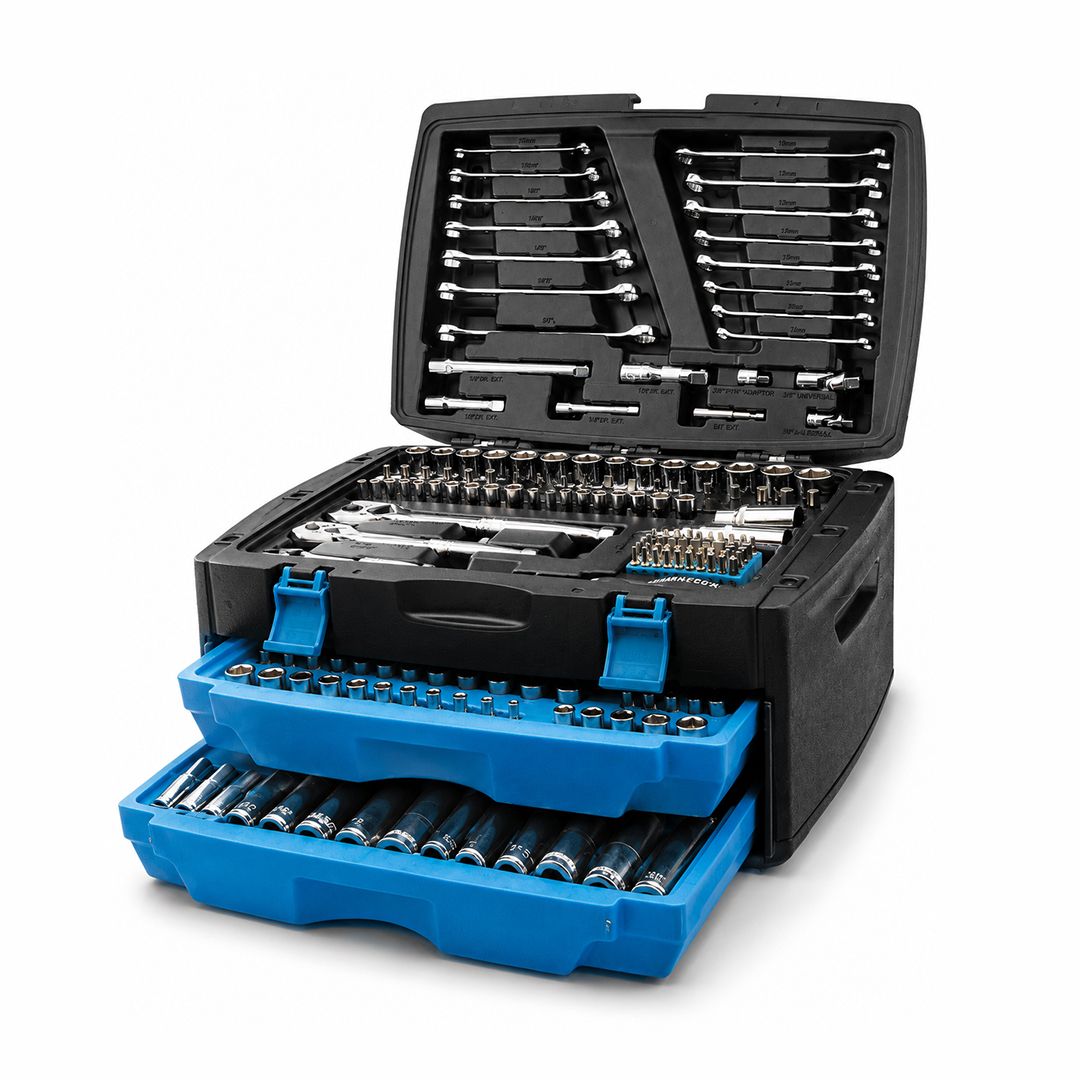 Juego Profesional de Herramientas Channellock de 300 Piezas – SAE y Métrico | Cuadro 1/4”, 3/8”, 1/2”