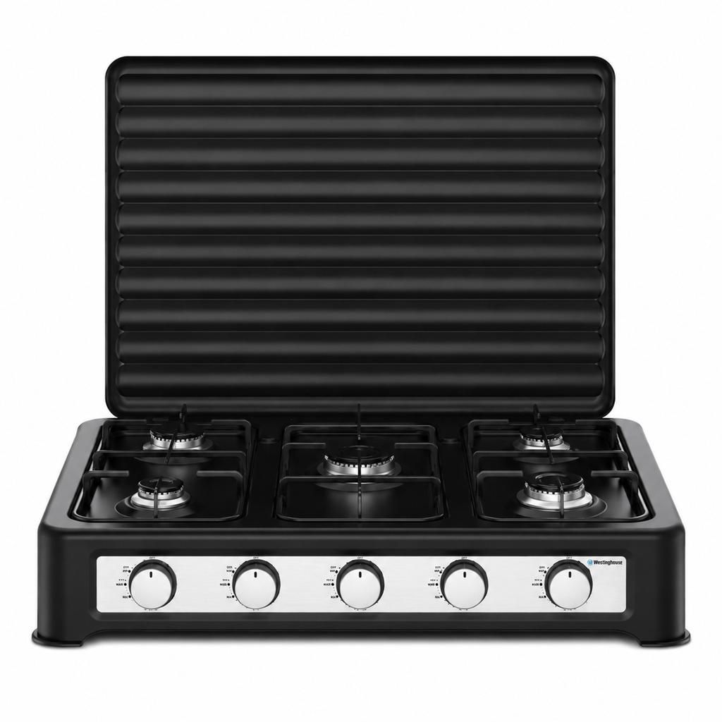 Blaupunkt 5-Burner Tabletop Gas Stove with Protective Cover – BKG59873