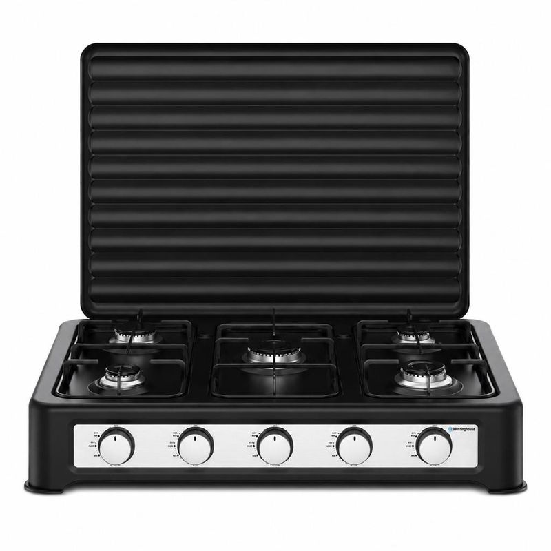 Estufa de Gas Blaupunkt de 5 Quemadores con Tapa Protectora – BKG59873