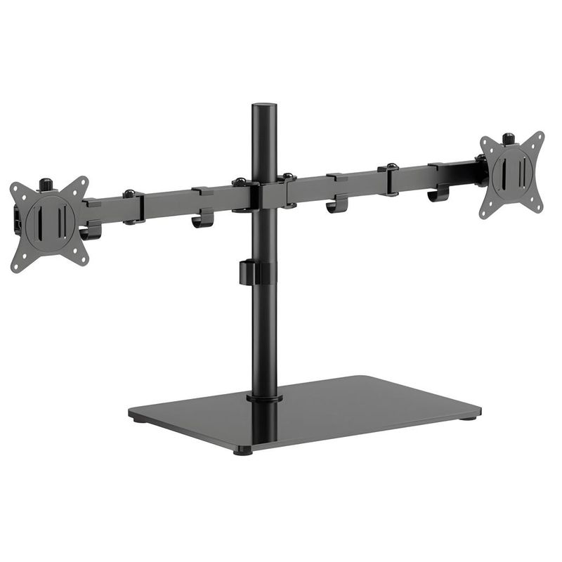 Estación de trabajo HARKN con dos monitores Full HD de 21.5 pulgadas y 75 Hz, soporte doble, adaptador USB-C y cables HDMI