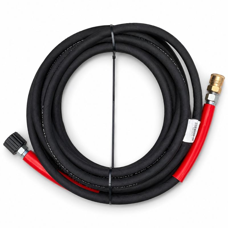 4500 PSI Steel-Braided Pressure Washer Hose – 3/8" Heavy Duty
