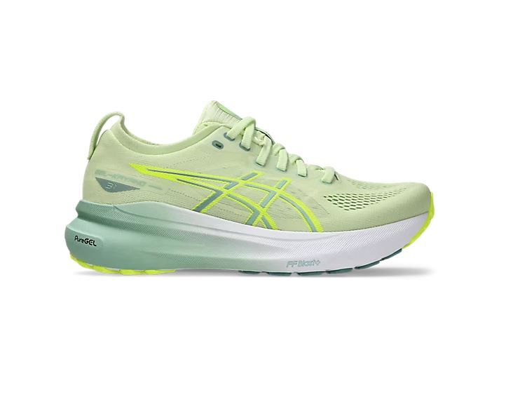 GEL-Kayano 31, Attribute 1: Cool Matcha/Light Caledon -300, Attribute 3: B, Attribute 2: 6.0