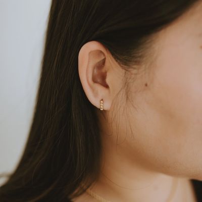 DOTTIE HOOPS STERLING SILVER