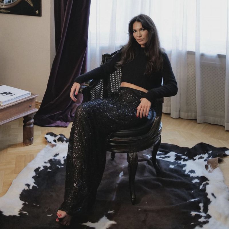 SEQUIN PARTY MAXI SKIRT