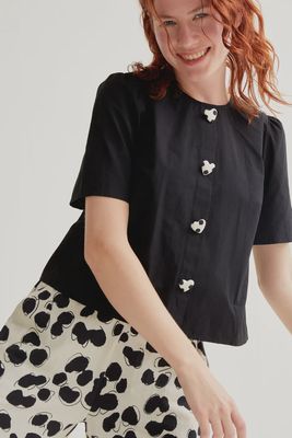 HEART BUTTON SHIRT