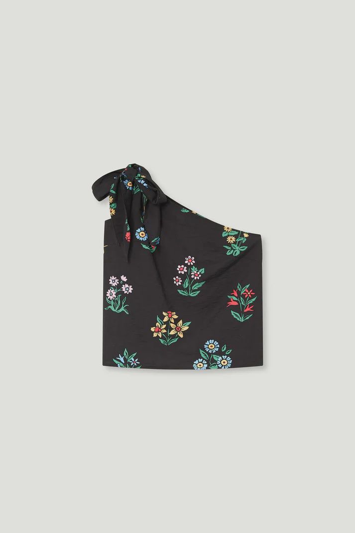ONE SHOULDER FLORAL TOP