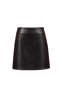 ACADEMY VEGAN LEATHER MINI SKIRT