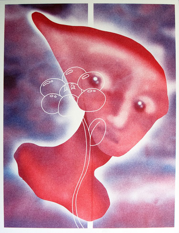 Floating Riso Print