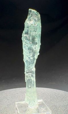 Etched Aquamarine Crystal from Volodorsk, Ukraine 7.7cm x 15cm x 1.4cm
