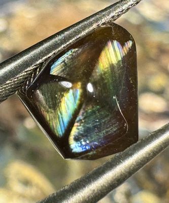 Rainbow Garnet Freeform Cabochon – San Pedro Mountain, New Mexico 2.6 ct | 9mm x 8mm x 4mm