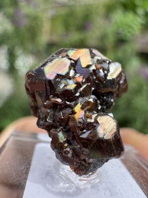 Rainbow Garnet Cluster – Arlit, Niger 15.43 ct | 15mm x 14mm x 10mm