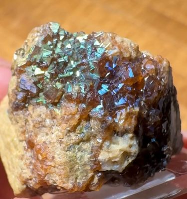 Rainbow Andradite Garnet Druzy Cluster – San Pedro Mountain, New Mexico IASSP043