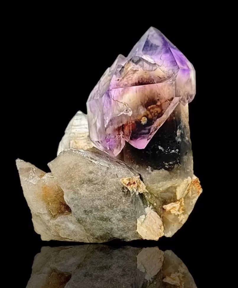 Smokey Amethyst Scepter in Matrix from Montana’s Legendary Little Gem Mine