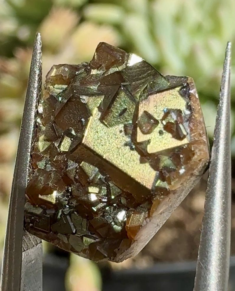 Jewelry-Prepped Rainbow Garnet Cluster – San Pedro Mtn., New Mexico 10.25 ct | 14mm x 11mm x 7mm