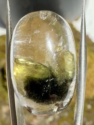 Quartz with Included Sphene Crystals – Capelinha, Minas Gerais, Brazil 24.46 ct | 22mm x 14mm x 10mm