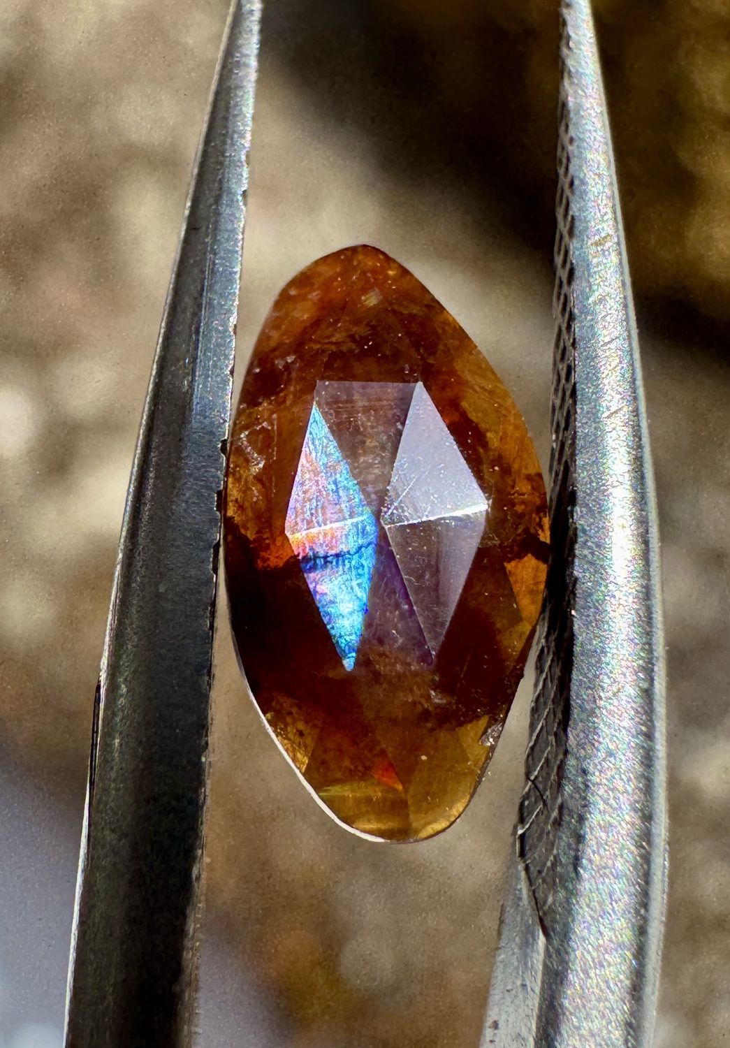 Marquise Rose-Cut Rainbow Garnet – Nara, Japan 0.89 ct | 8.8mm x 5.7mm x 2.25mm