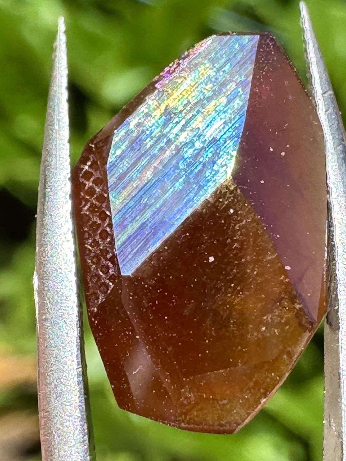 Precision-Faceted Rainbow Garnet – San Pedro Mountain, New Mexico 5.2 ct | 15mm x 9.9mm x 4mm