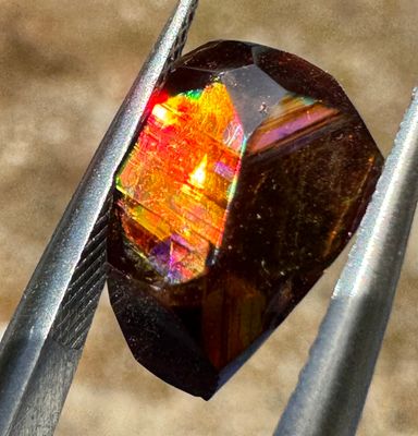 Faceted Stone from Arlit, NIger