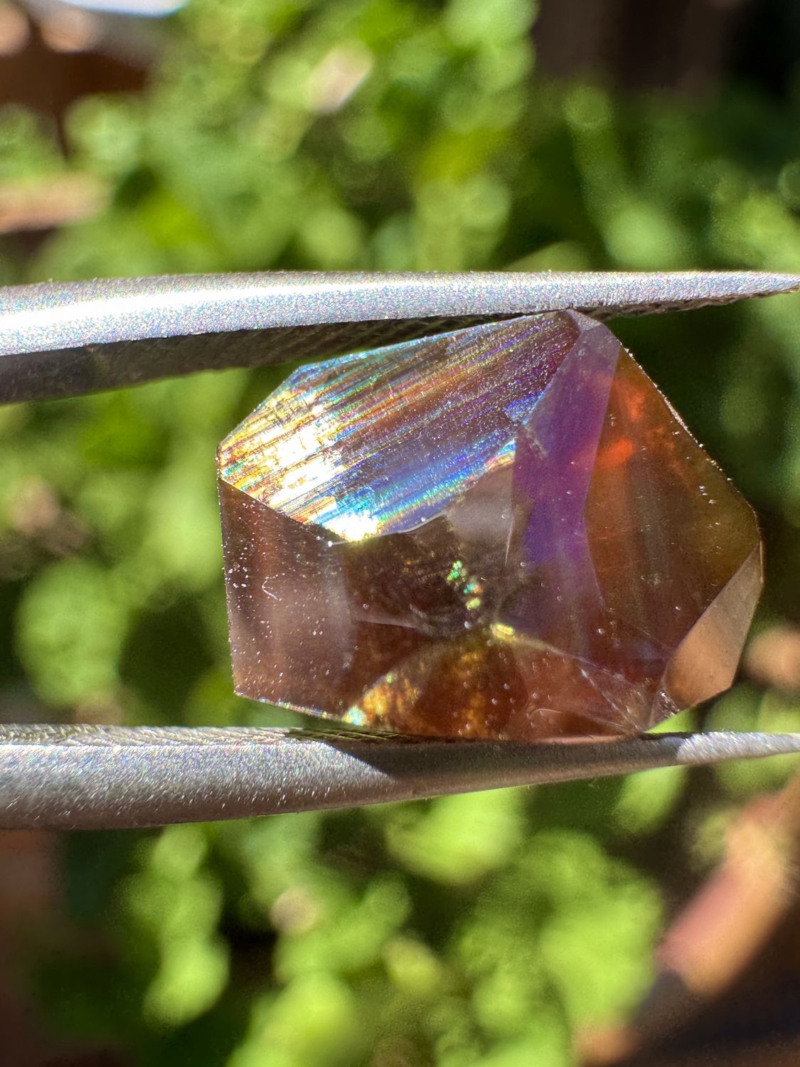 Freeform-Faceted Rainbow Garnet – San Pedro Mountain, New Mexico 4.43 ct | 11.2mm x 8.15mm x 4.9mm