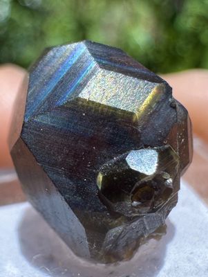 Sharp Floater Rainbow Garnet – San Pedro Mountain, New Mexico 15.3 ct | 13.5mm x 11.7mm x 11.6mm