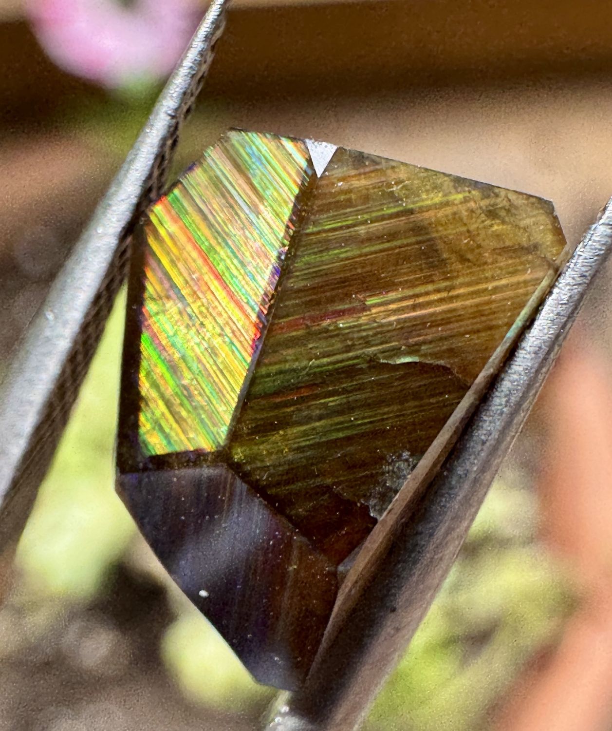 Faceted Rainbow Garnet – San Pedro Mountain, New Mexico 3.6 ct | 11.5mm x 8.65mm x 4.1mm