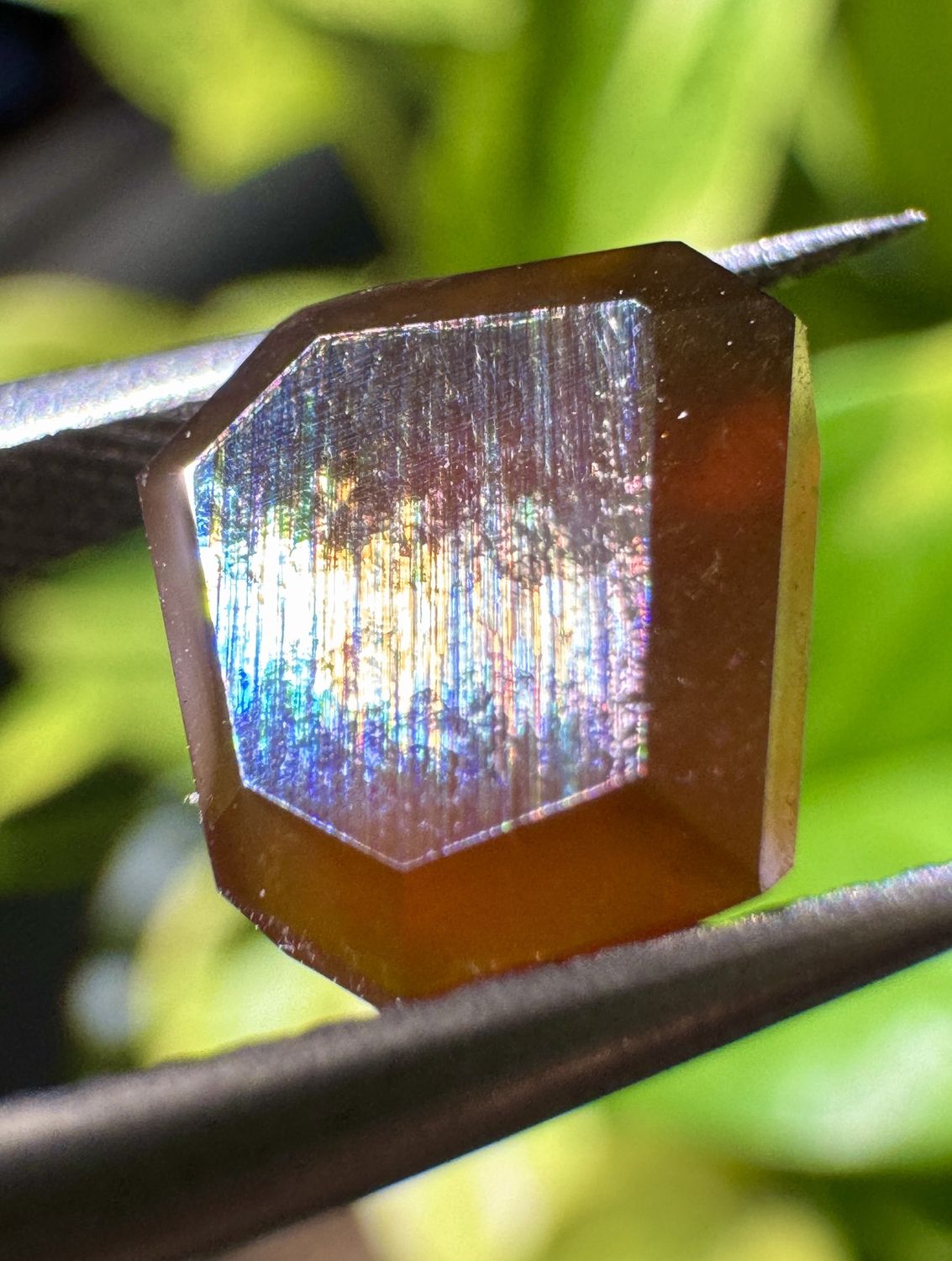 Faceted Rainbow Garnet – San Pedro Mountain, New Mexico 2.71 ct | 8.0mm x 7.65mm x 3.15mm