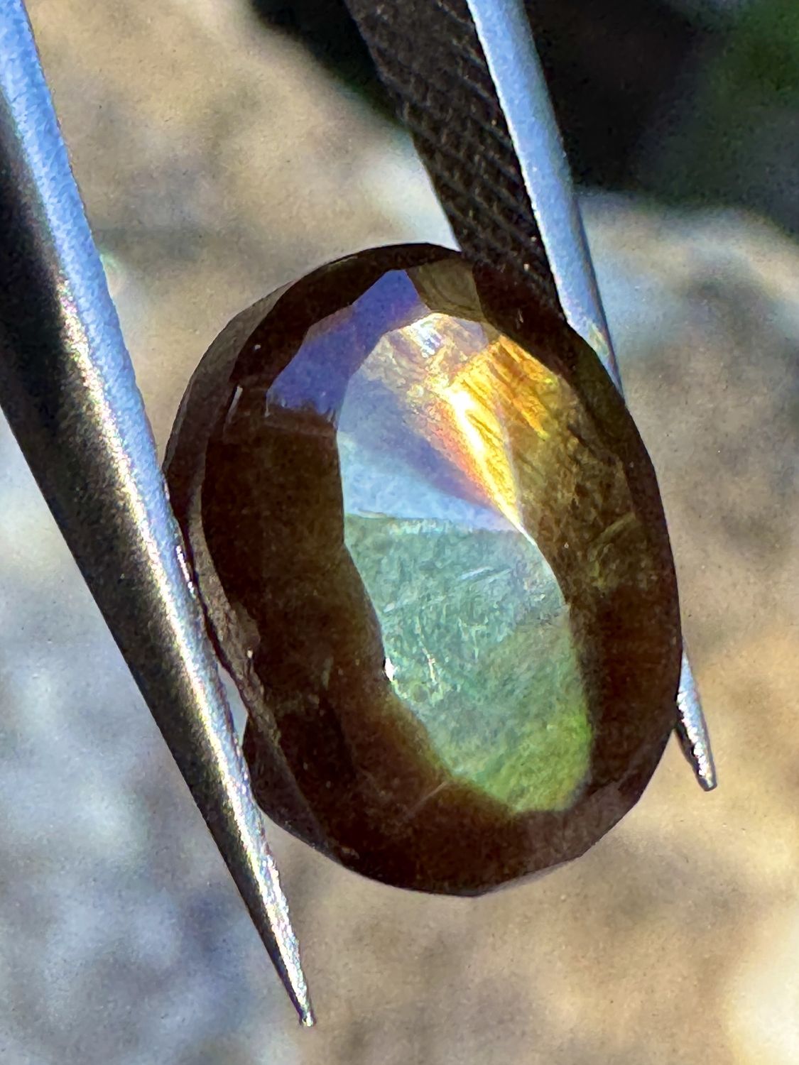 Faceted Rainbow Garnet – Nara, Japan 4.45 ct | 10.1mm x 7.6mm x 4.5mm