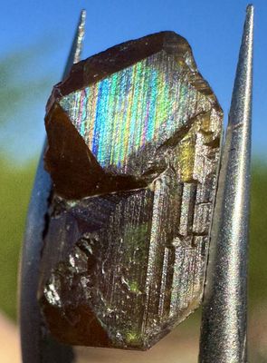 Jewelry-Ready Rainbow Garnet Crystal – San Pedro Mountain, New Mexico 4.0 ct | 12.8mm x 6.75mm x 3.75mm