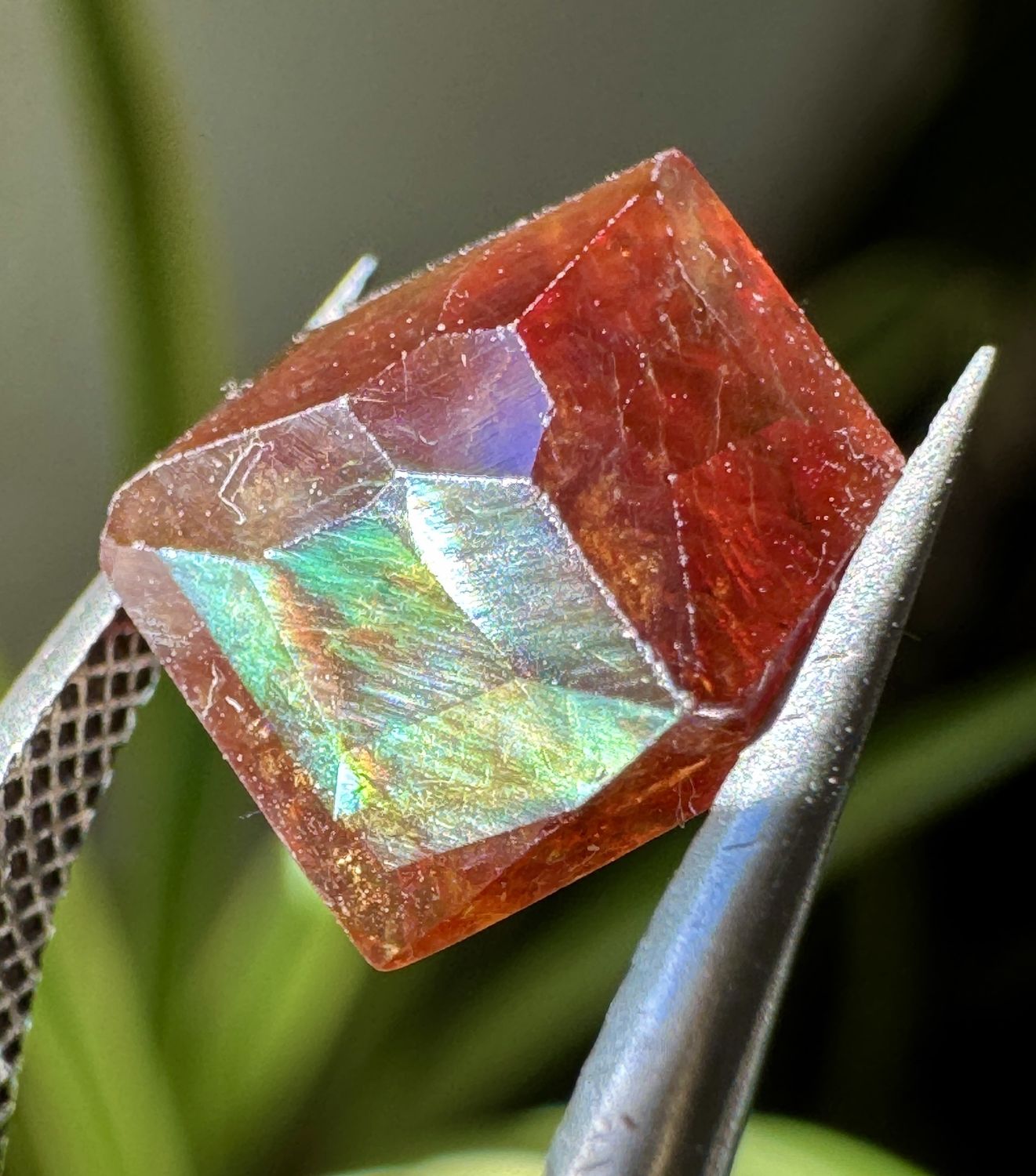 Freeform-Faceted Rainbow Garnet – Nara, Japan 3.24 ct | 11.2mm x 8.65mm x 3.45mm