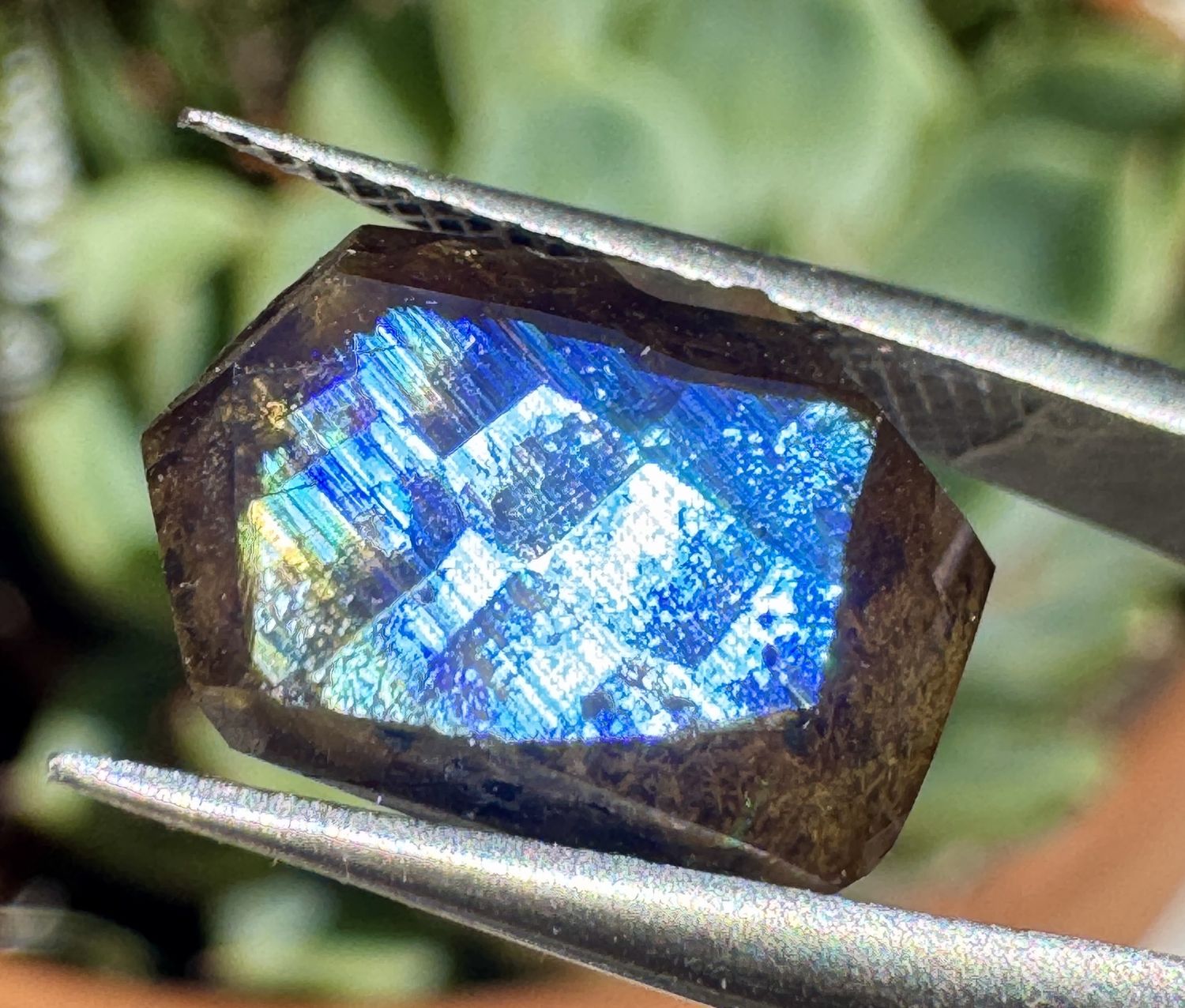 Faceted Rainbow Garnet – San Pedro Mountain, Santa Fe County, New Mexico 7.01 ct | 13.75mm x 9.0mm x 5.26mm