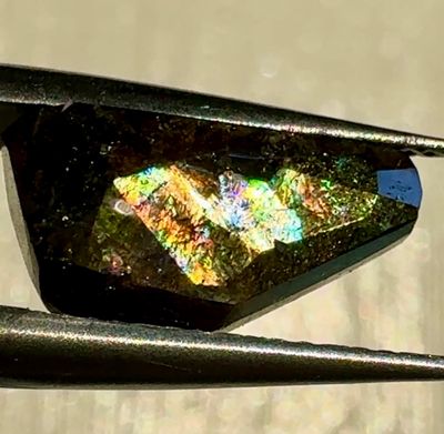 Faceted Stones from the Rainbow MIne, Nevada