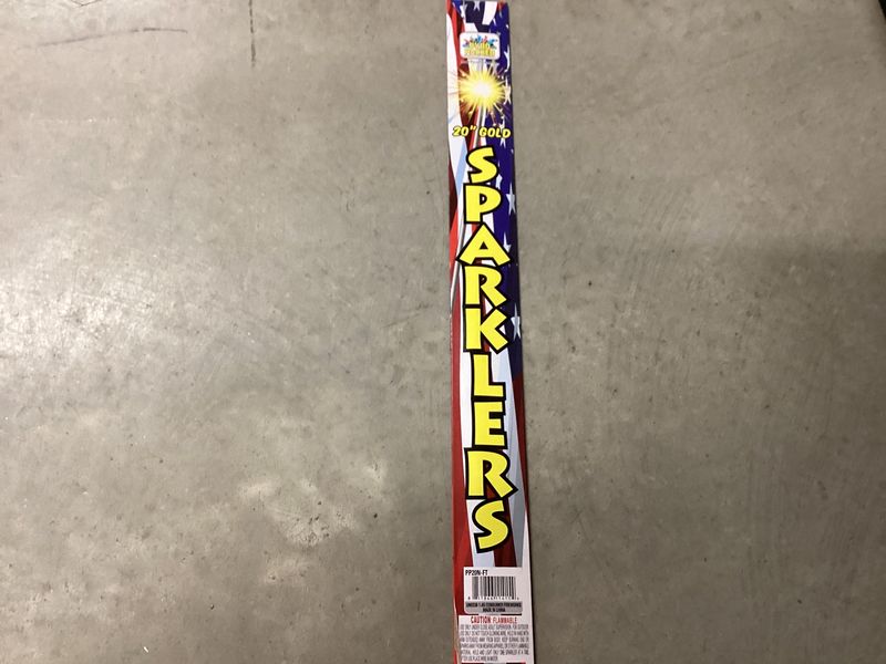 20” Gold Sparkler Pyro