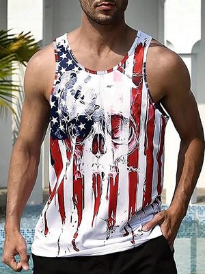 American Flag Skull Shirt
