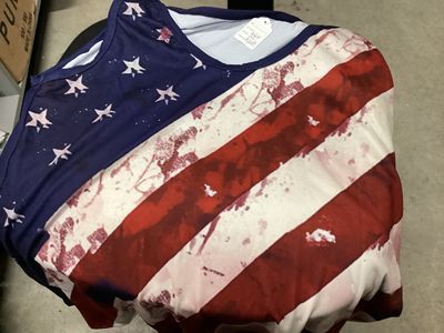 American Flag Navy Tank Top/Women’s