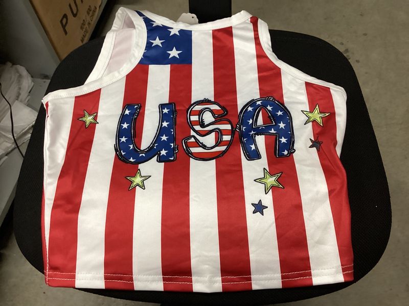 American Flag CropTop With Stars/Women’s