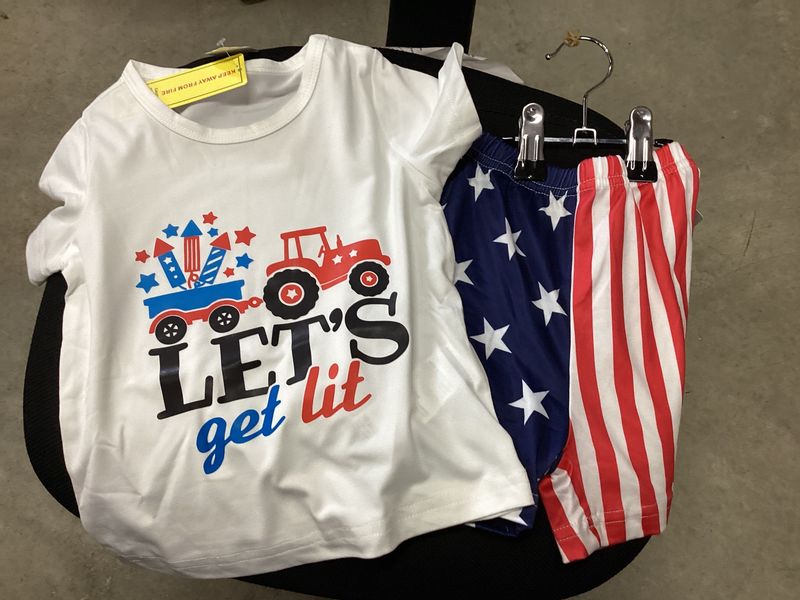 4th of July Tractor Boys Outfit