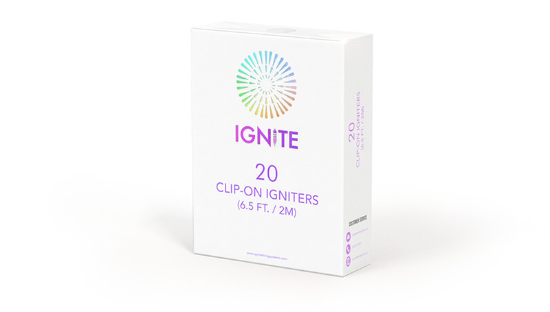 Ignite 2M Clip on Igniter 20 Pack
