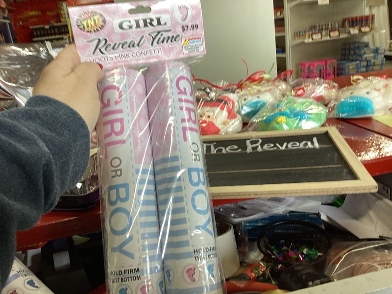 Gender Reveal Time Girl Confetti