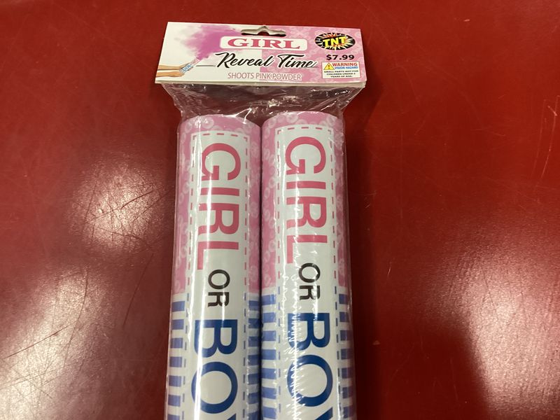 Gender Reveal Time Girl Powder