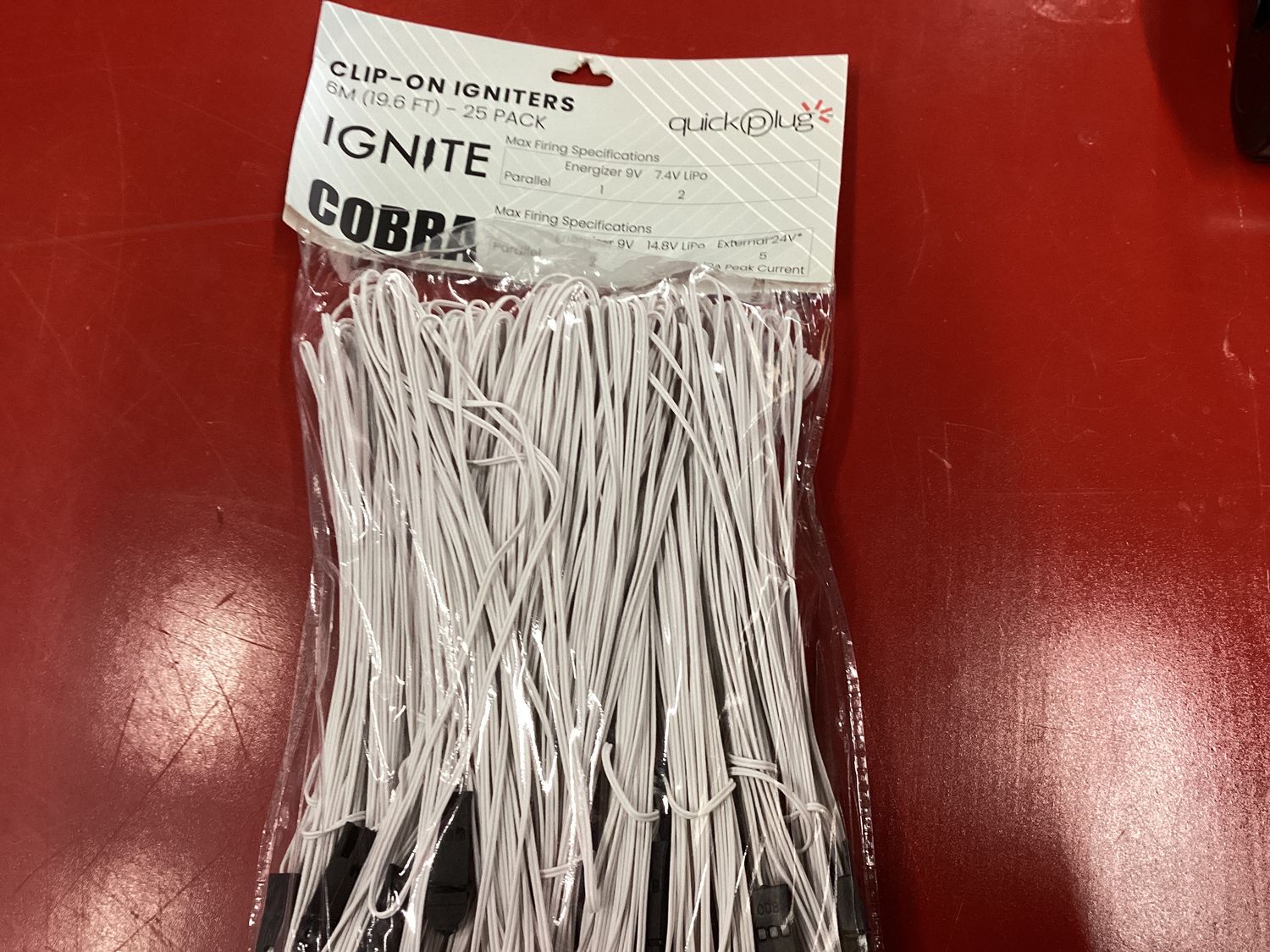 Ignite 6M Clip On Igniters 20 Pack