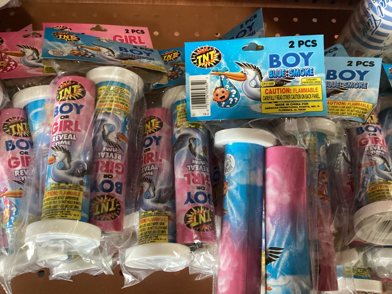 Gender Reveal Time Smoke Blue