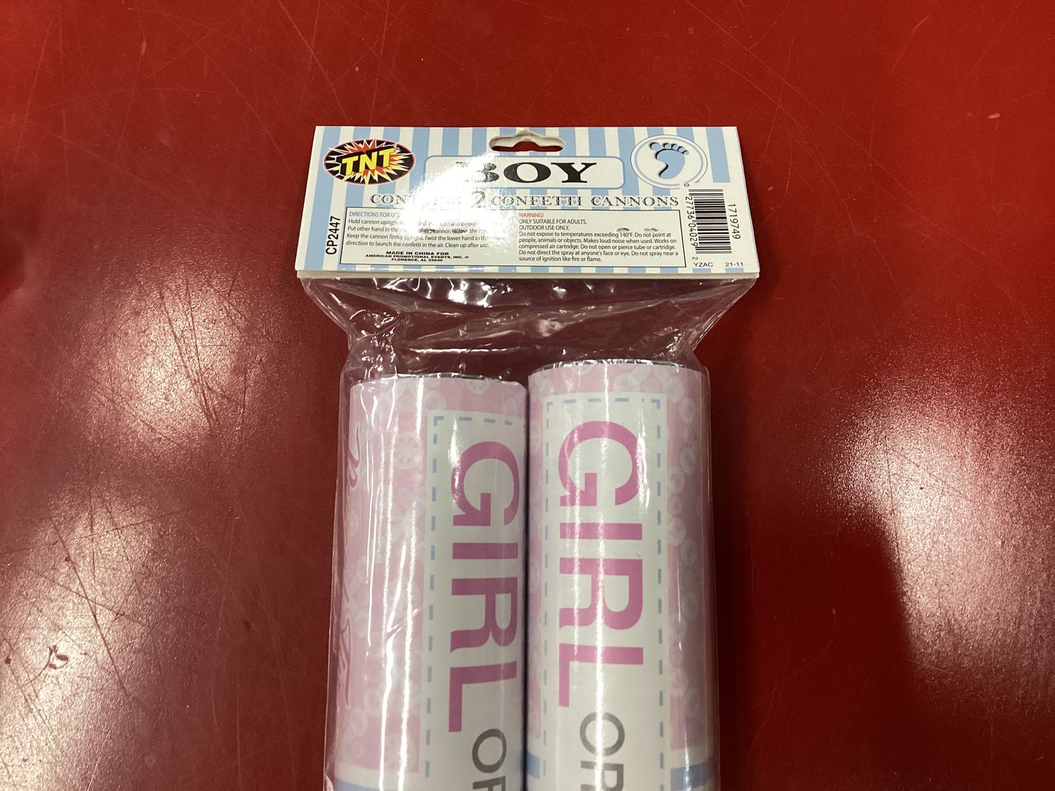 Gender Reveal Time Boy Confetti