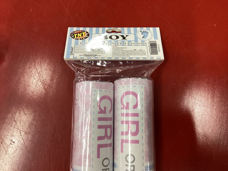 Gender Reveal Time Boy Confetti