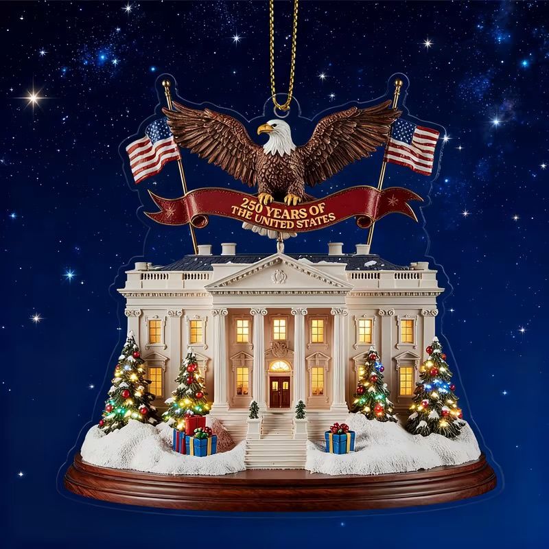250th ornament/white house