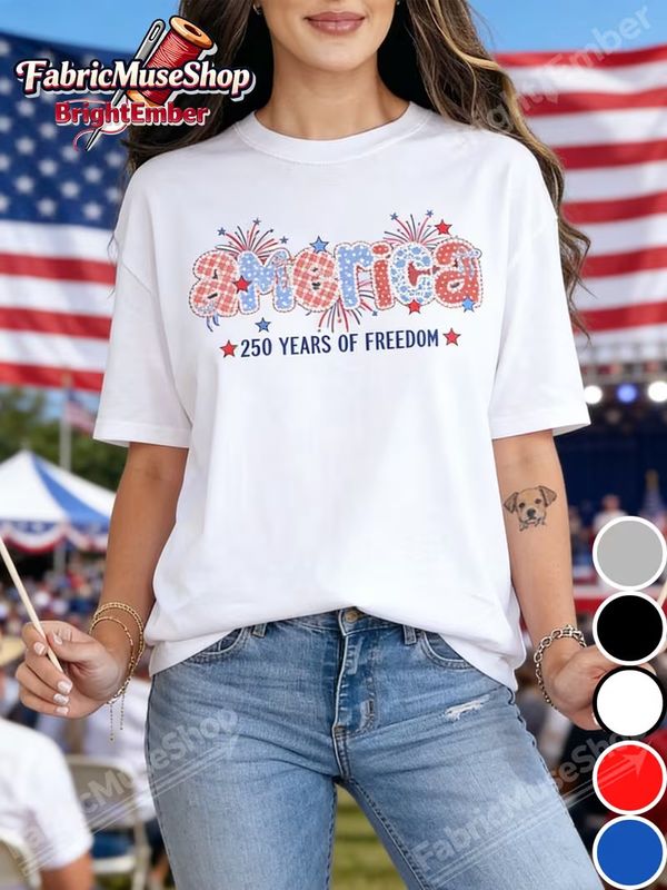 250th/women’s shirt/America (RED ONLY!!!)