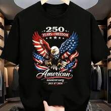 250th  Freedom Black tshirt