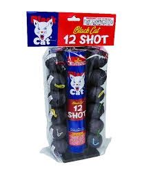 Black Cat 12 Shot Poly Bag