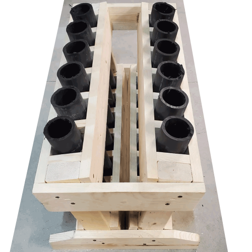 12 Shot Rack Fan HDPE