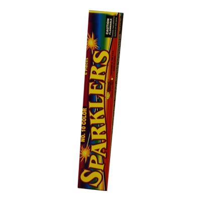 10" Color Metal Sparkler 12 pack of 8
